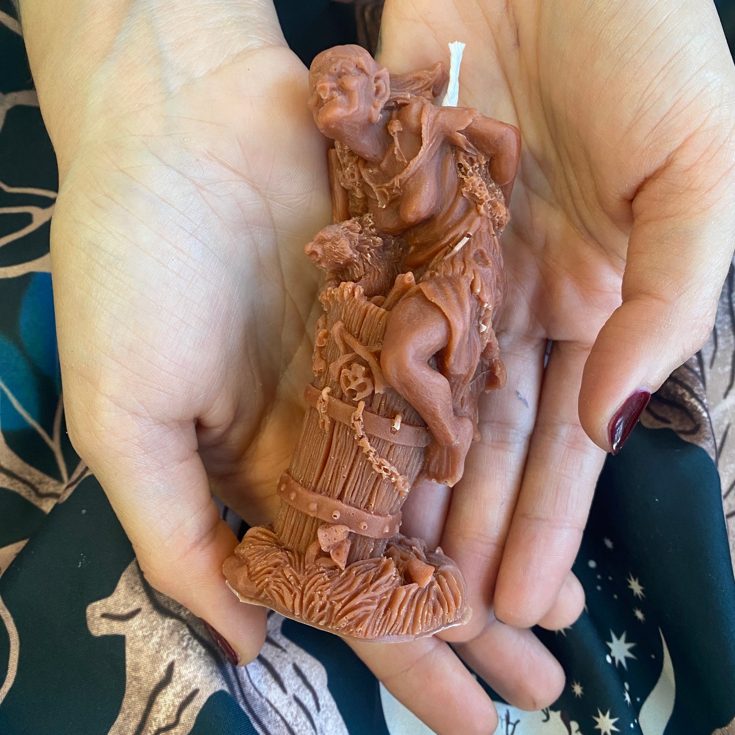 Baba Yaga Crone Magic Witchcraft Shaped Candle