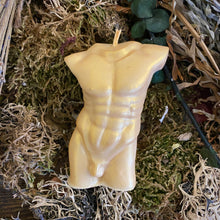 Load image into Gallery viewer, Figure Candle (Male Torso) Gods, Heros, Wild Men Candle
