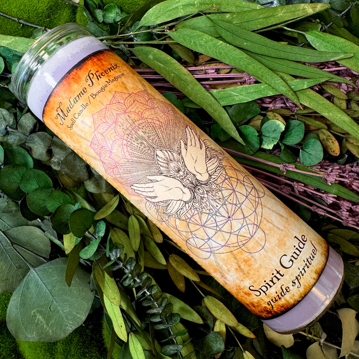 Bougie d’autel rituel des guides spirituels 