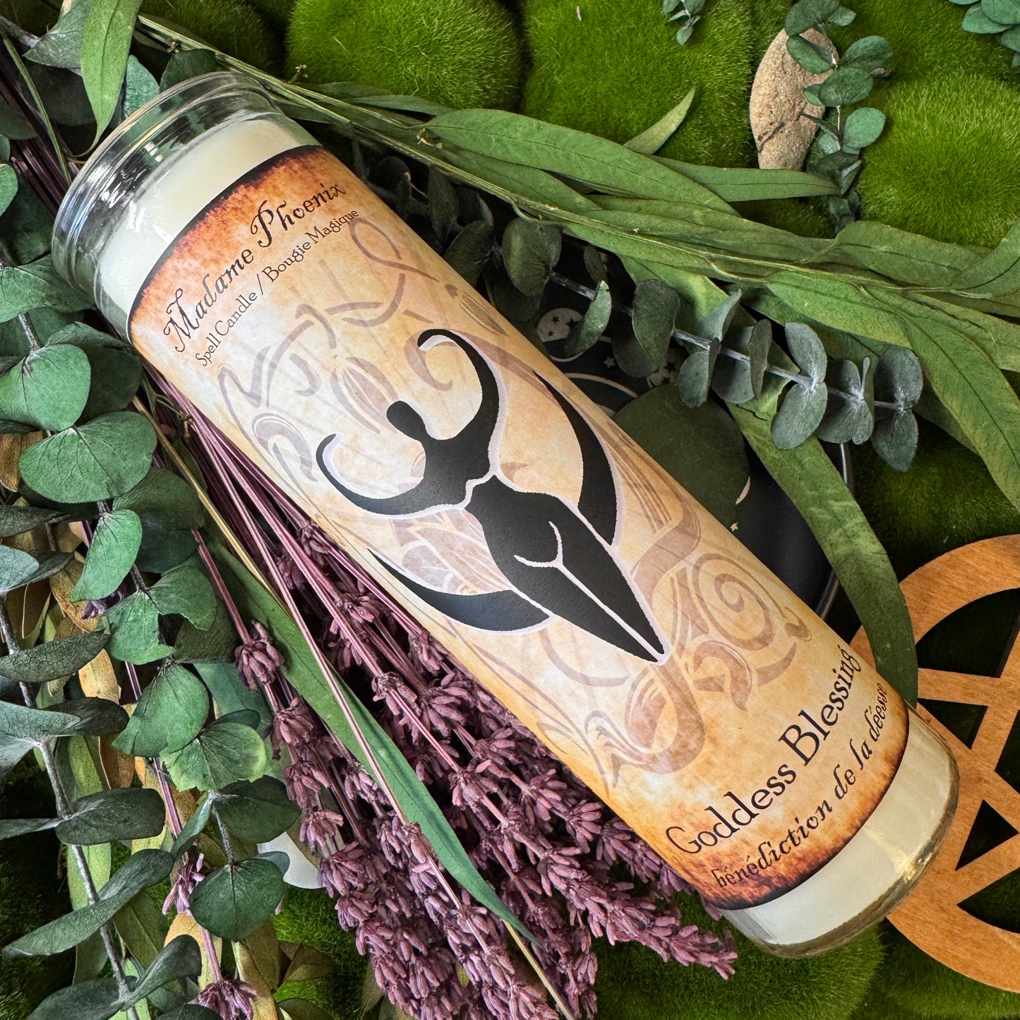 Goddess Blessing Spell Candle