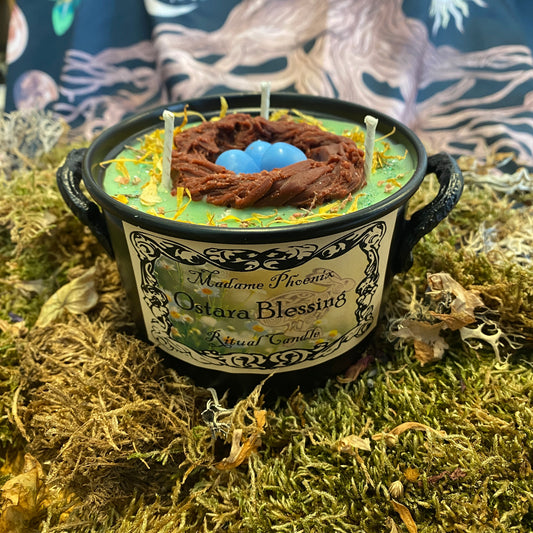 Bougie de chaudron de bénédiction d’Ostara 
