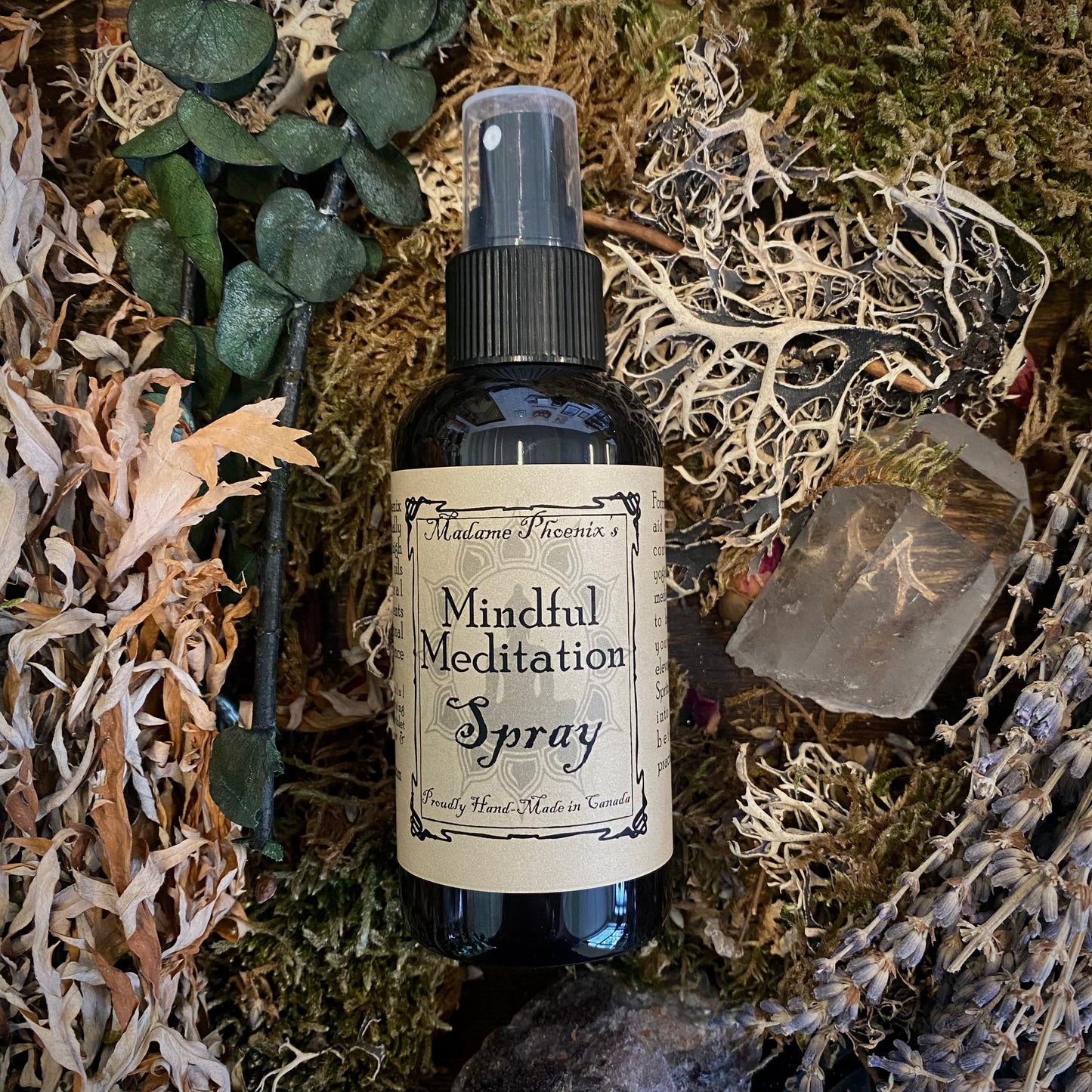 Encens en spray d'aromathérapie pour méditation consciente
