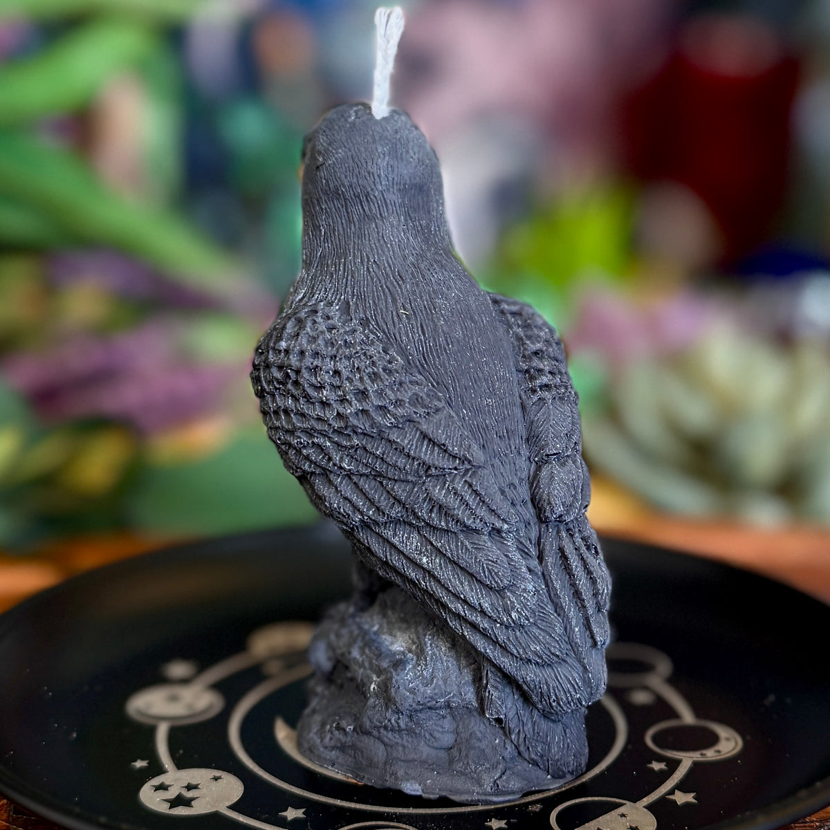 Raven Shaped Spirit Animal Magic Candle