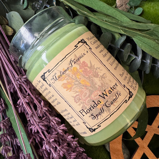Florida Water Blessing Candle
