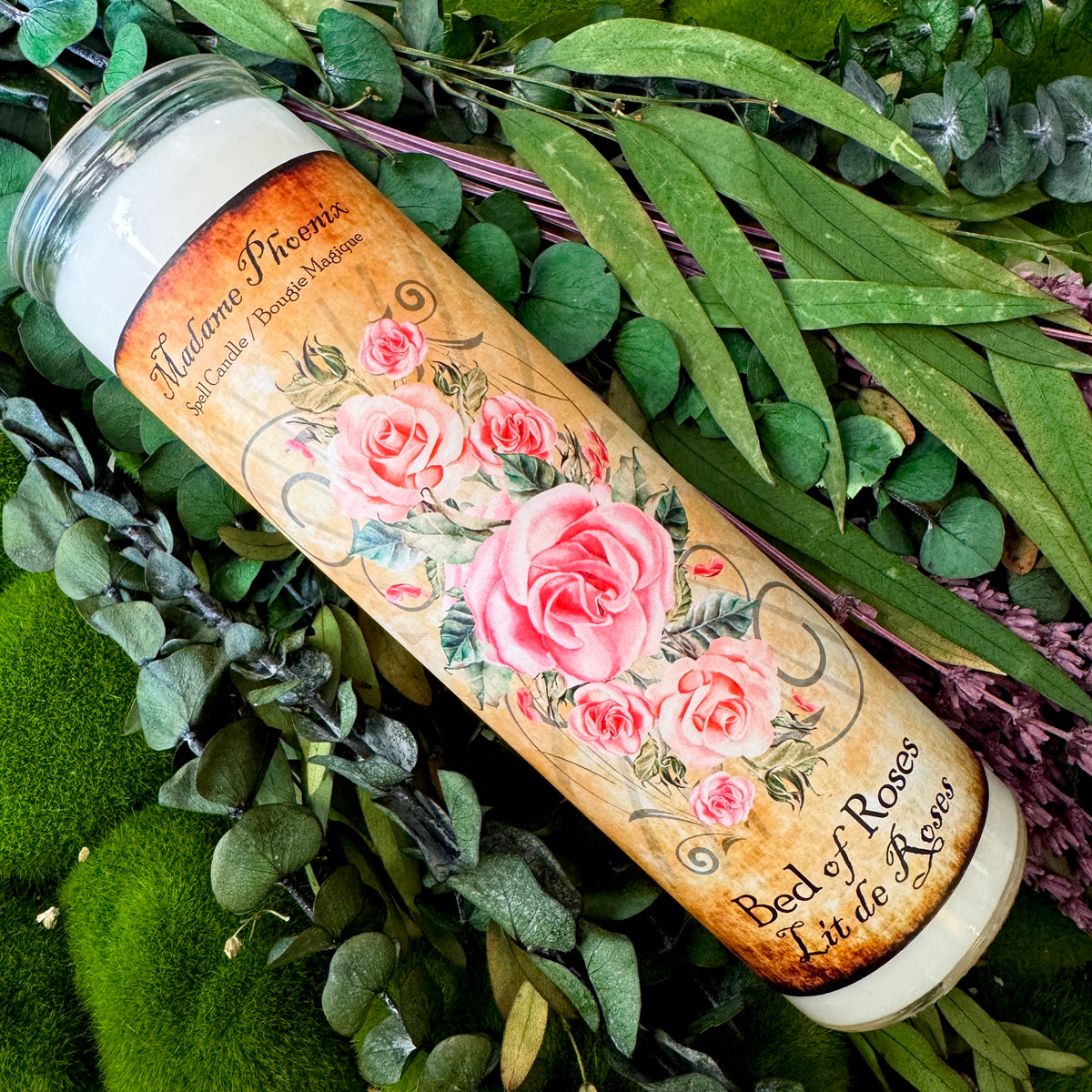 Bed of Roses Spell Candle