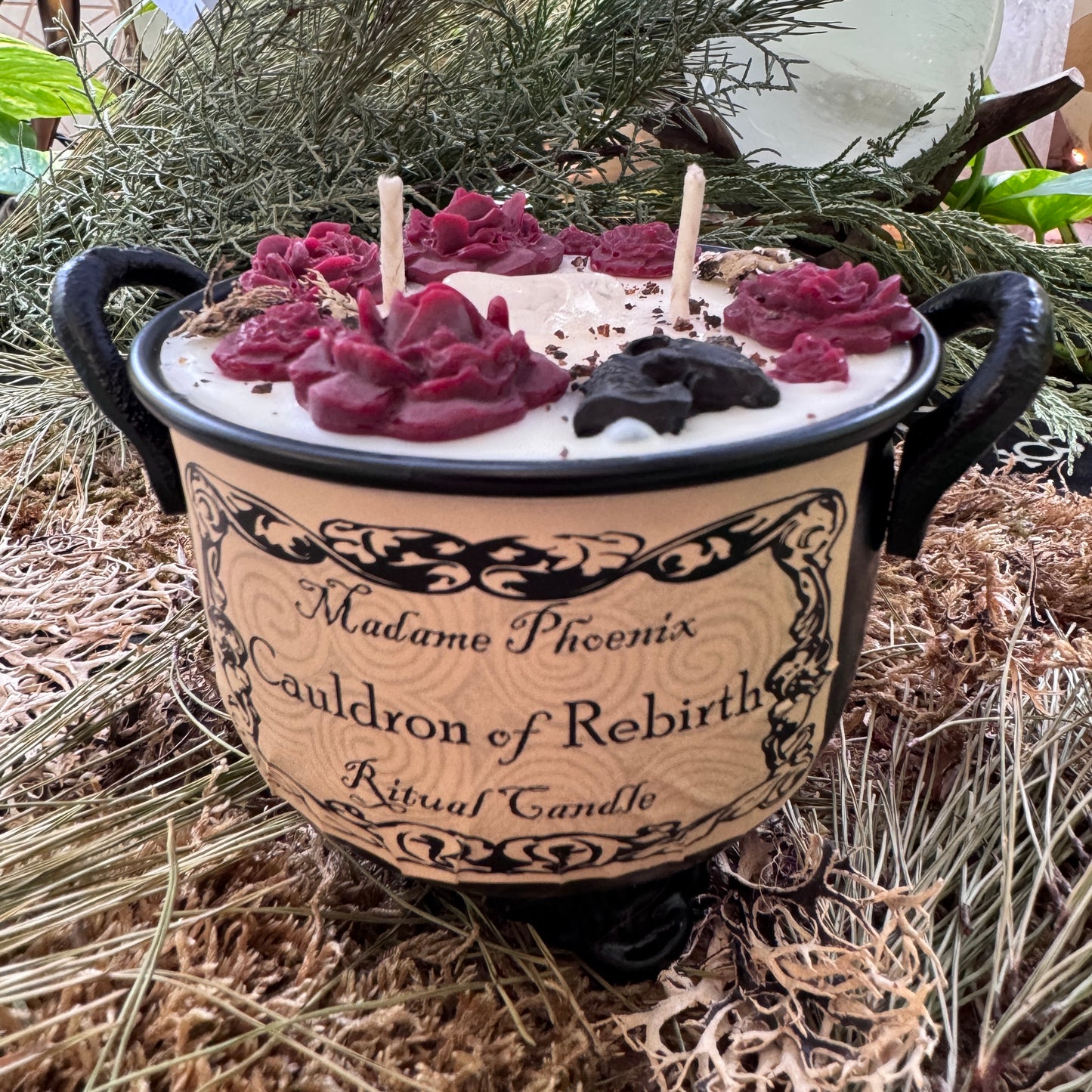 Chaudron de bougies de sort de renaissance