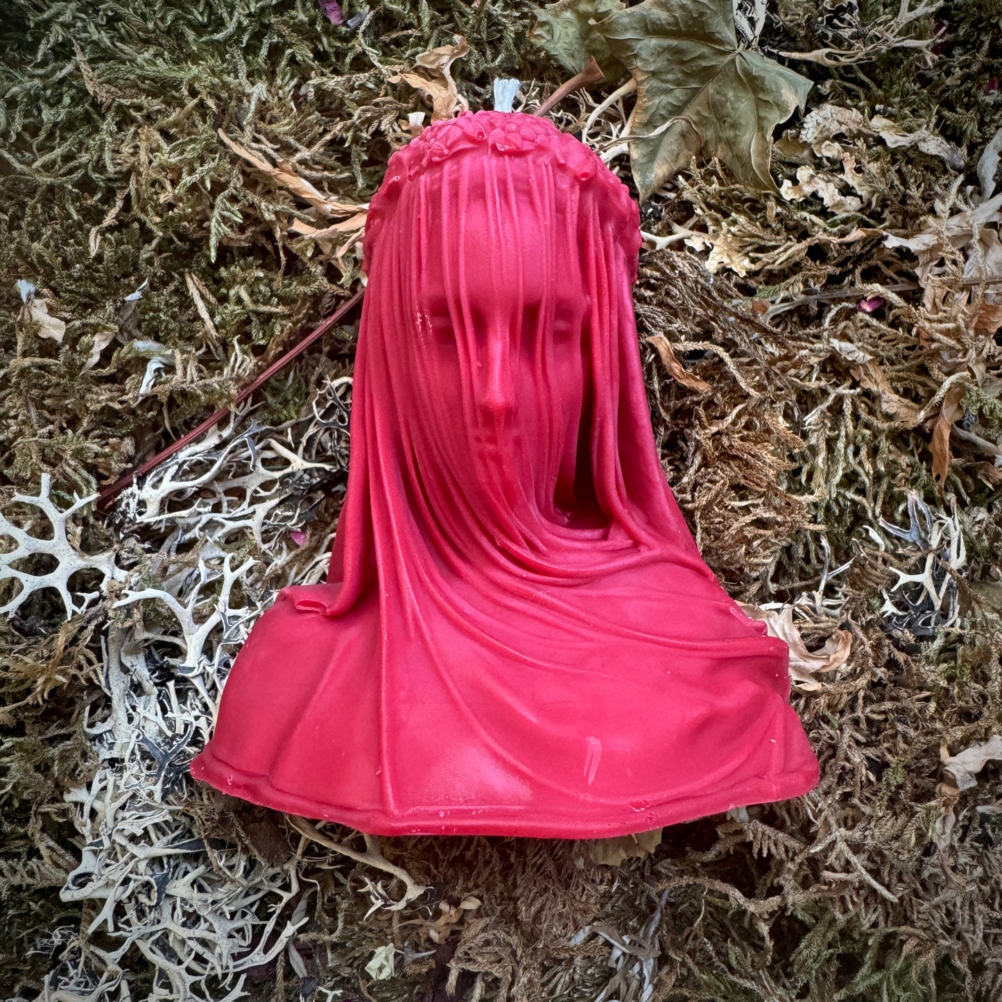 Veiled Goddess Shaped Altar Candles | Hekate | Persephone | Isis