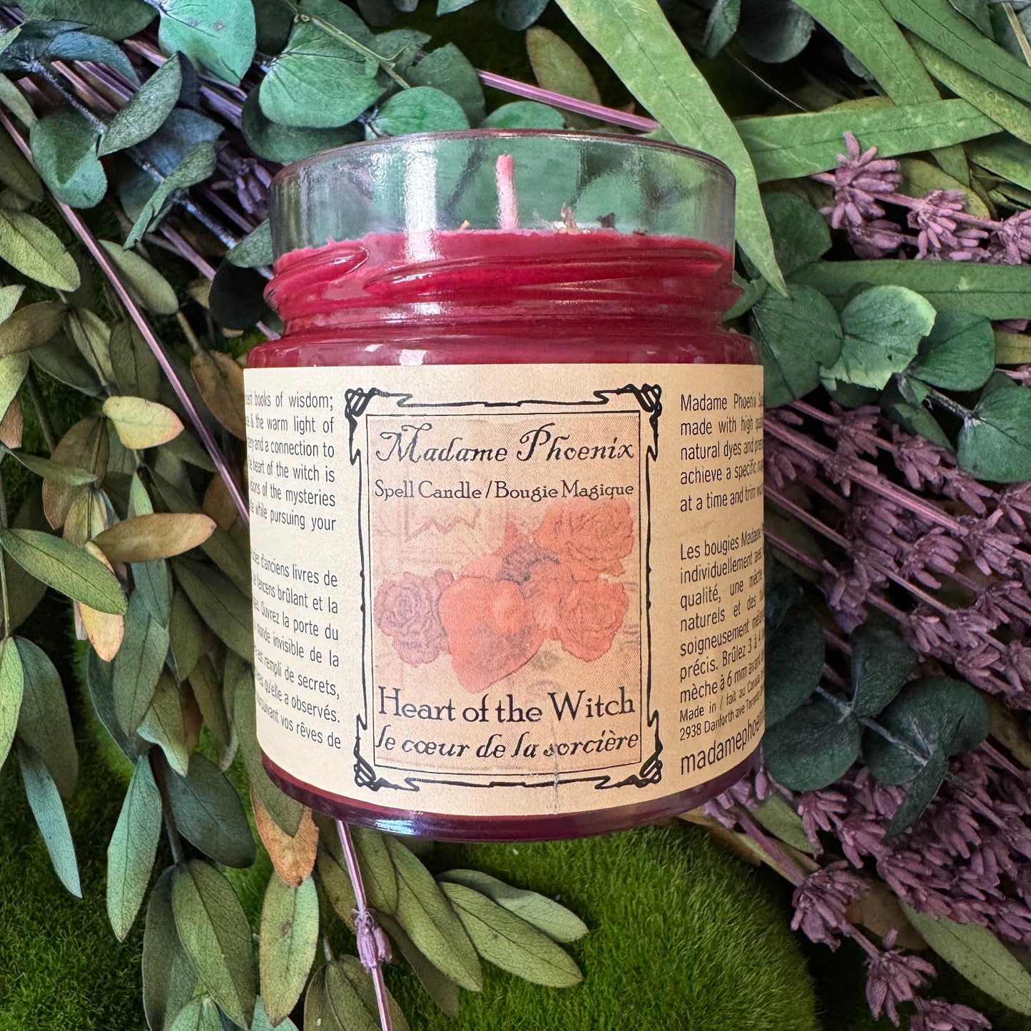 Heart of the Witch Ritual Spell Candle