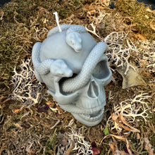 Load image into Gallery viewer, Skull and Snake Candle
