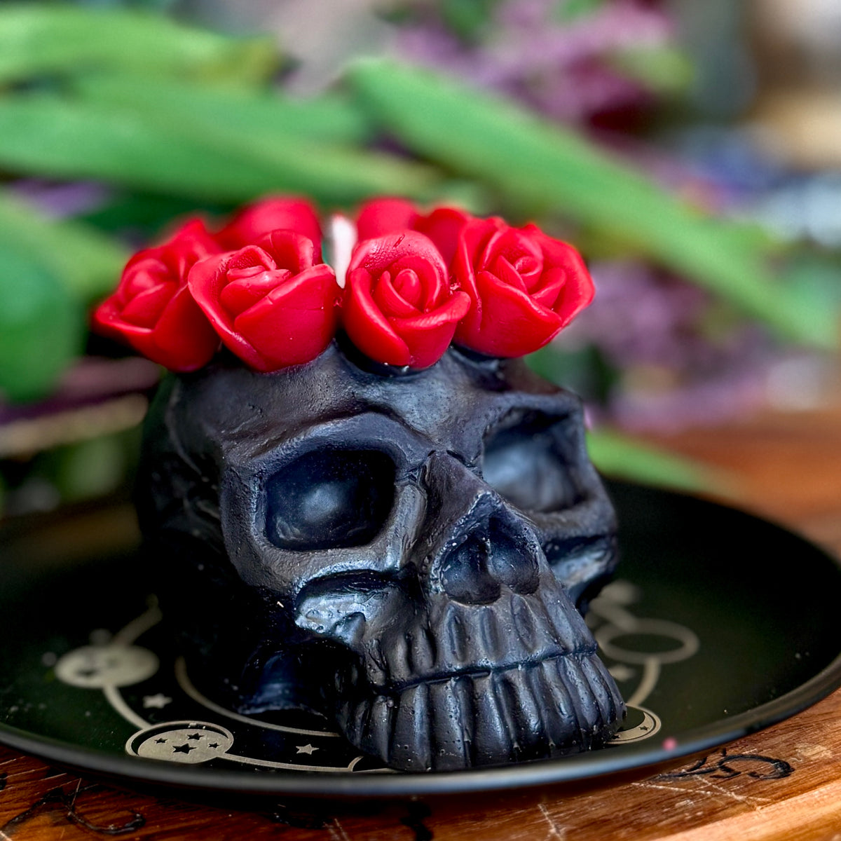Queen of the Dead Skull Shaped Candle
