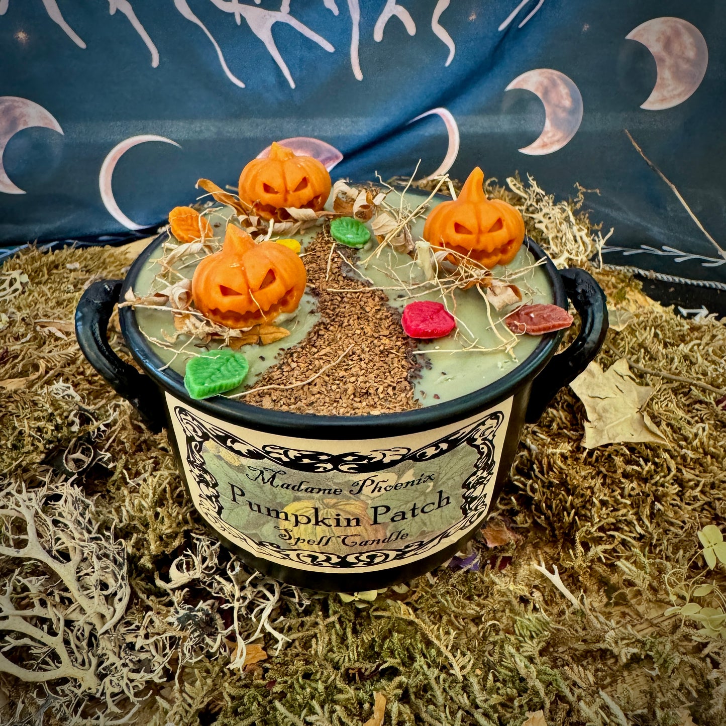 Pumpkin Patch Harvest Abundance Cauldron Candle
