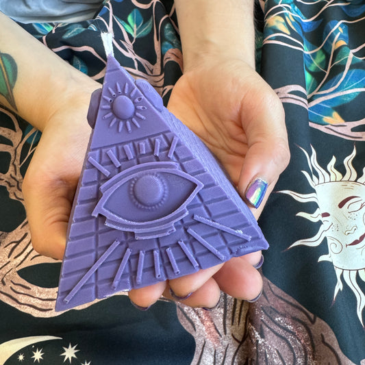 All Seeing Eye Pyramid Shaped Candle