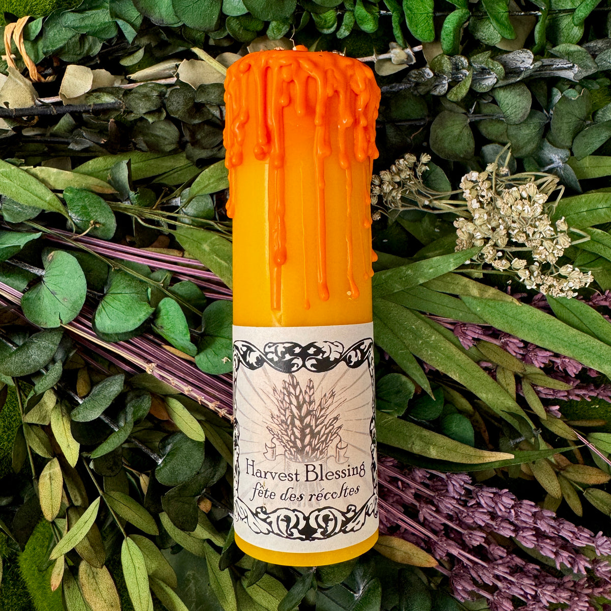 Harvest Blessing Tall Pillar Candle