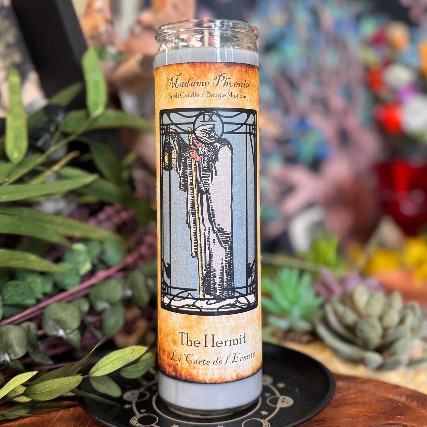Hermit Card Tarot Spell Candle