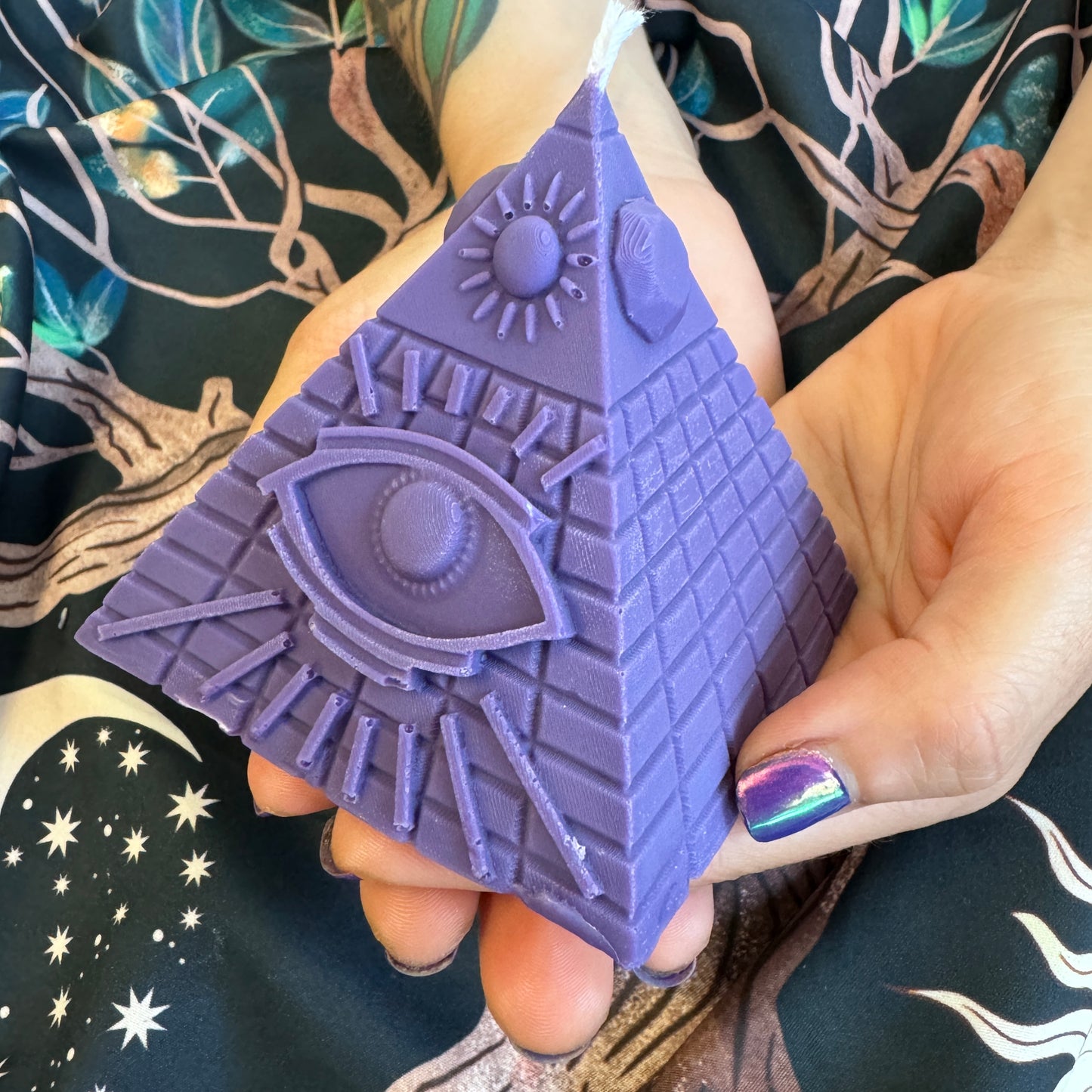 All Seeing Eye Pyramid Shaped Candle