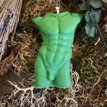 Load image into Gallery viewer, Figure Candle (Male Torso) Gods, Heros, Wild Men Candle
