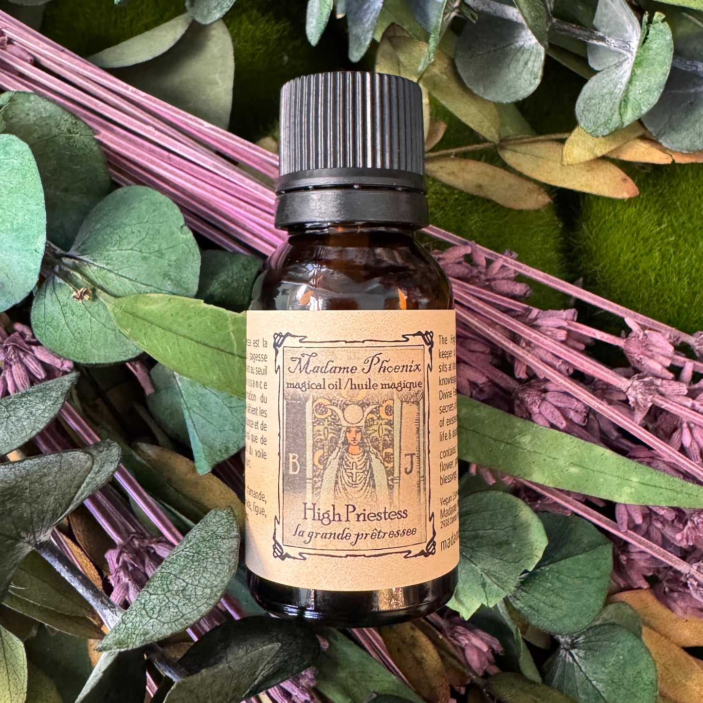 Tarot High Priestess Card Spell Oil
