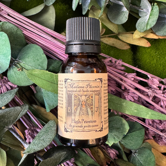 Tarot High Priestess Card Spell Oil