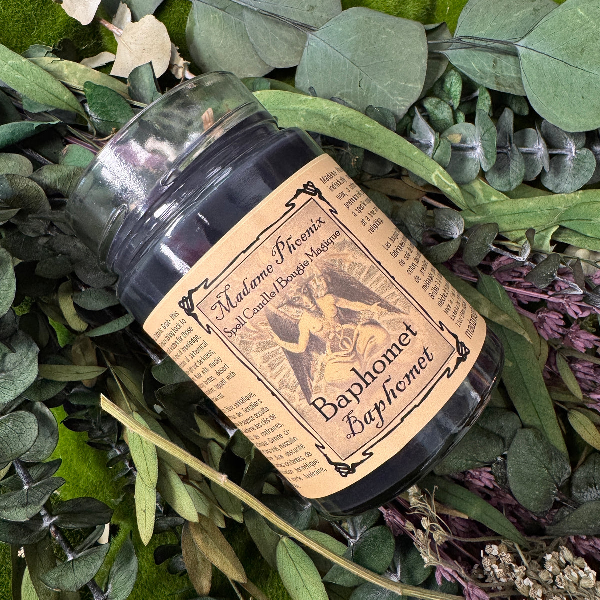 Bougie d’autel rituel Baphomet