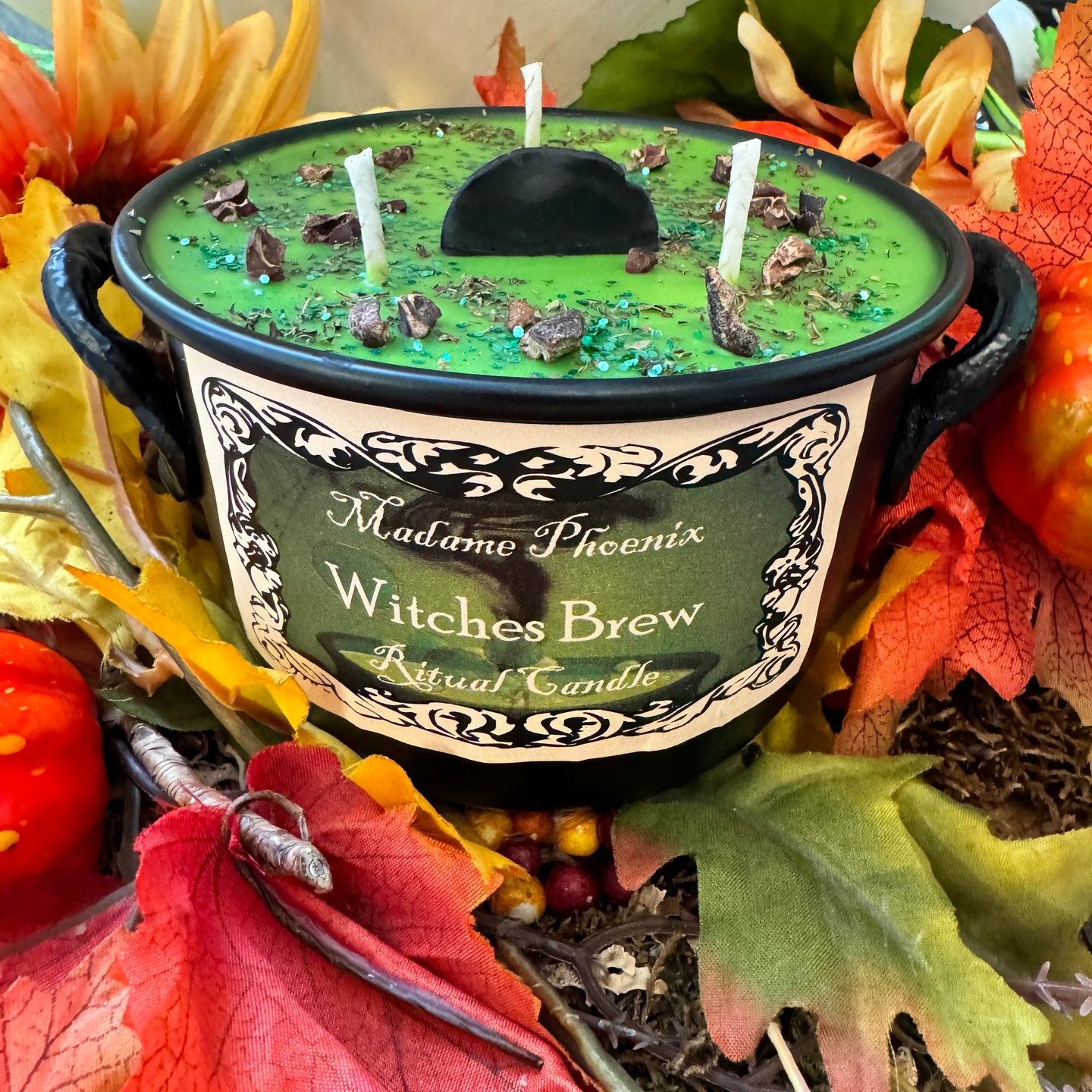 Witches Brew Autumn Cauldron Candle