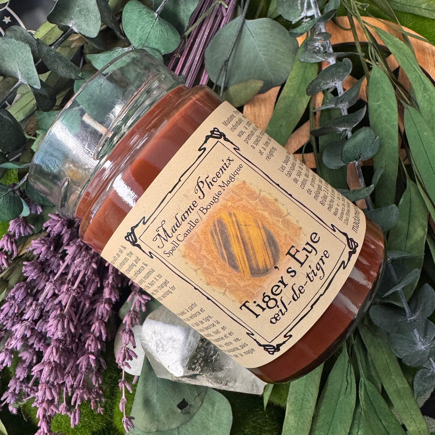 Crystal Magic Tiger's Eye Spell Candle
