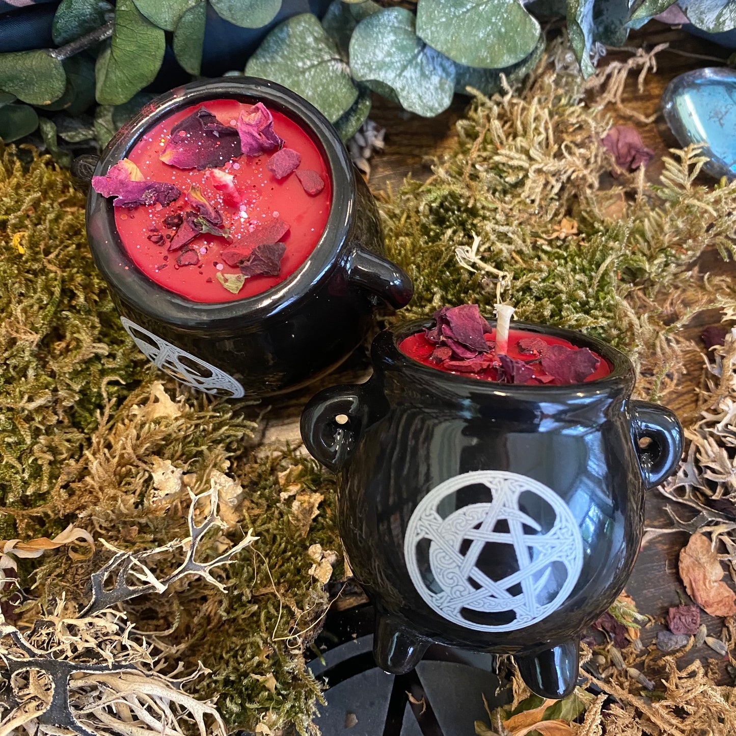 Moon Magic Mini Cauldron Candle