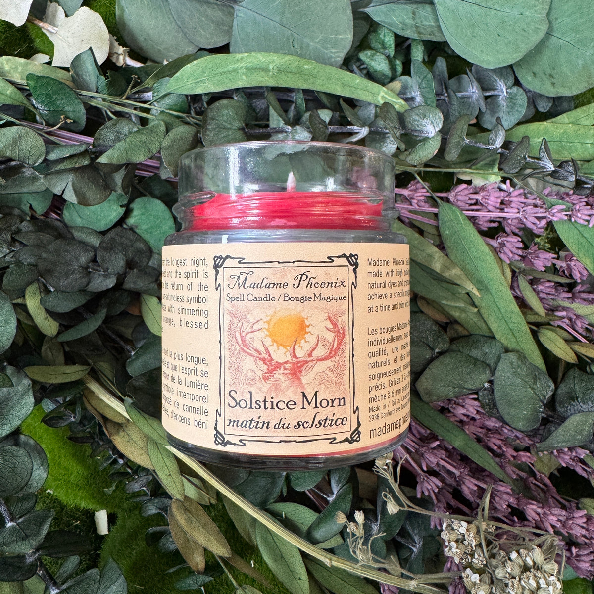 Solstice Morn Yule Holiday Blessing Candle