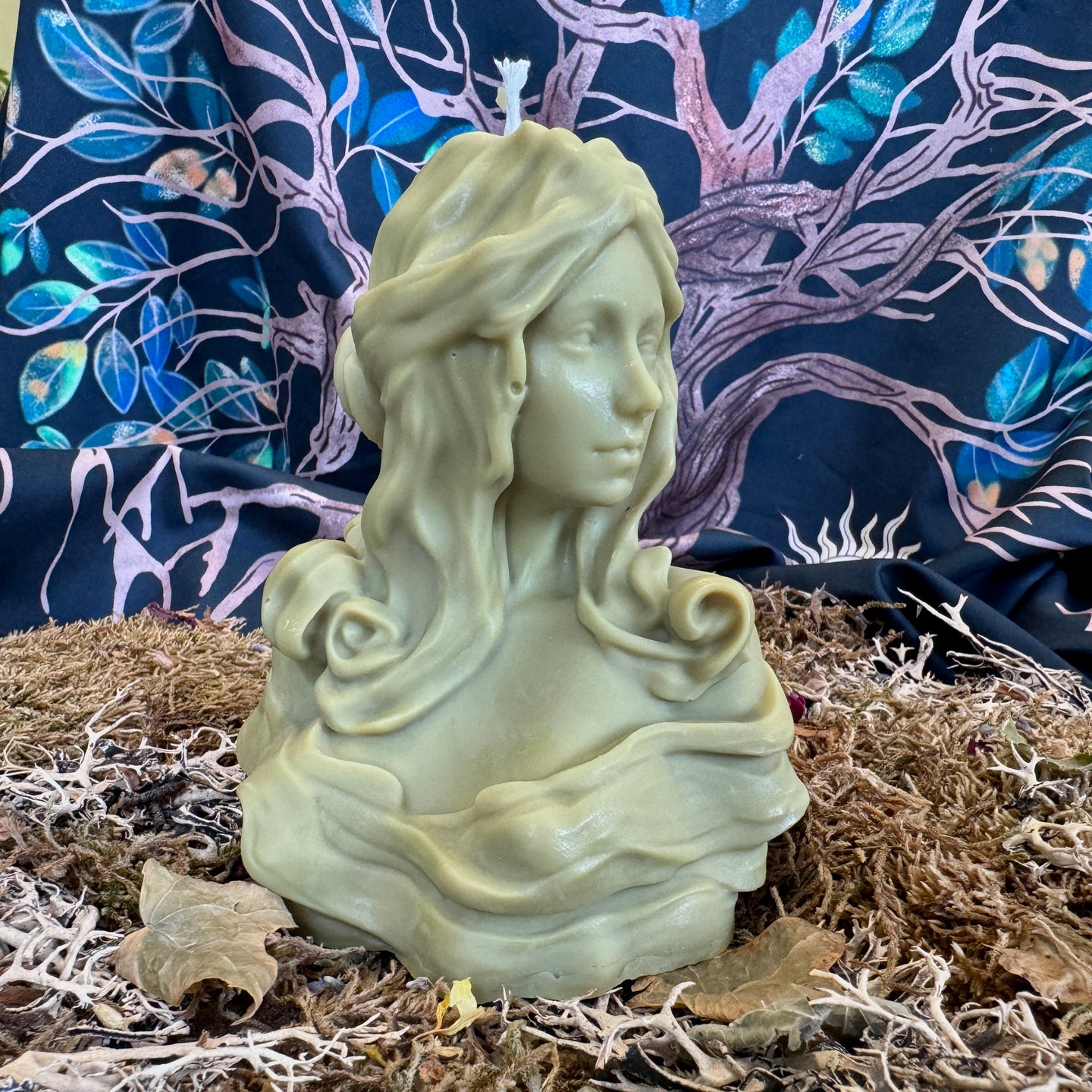 Demeter Goddess Sculpture Candle