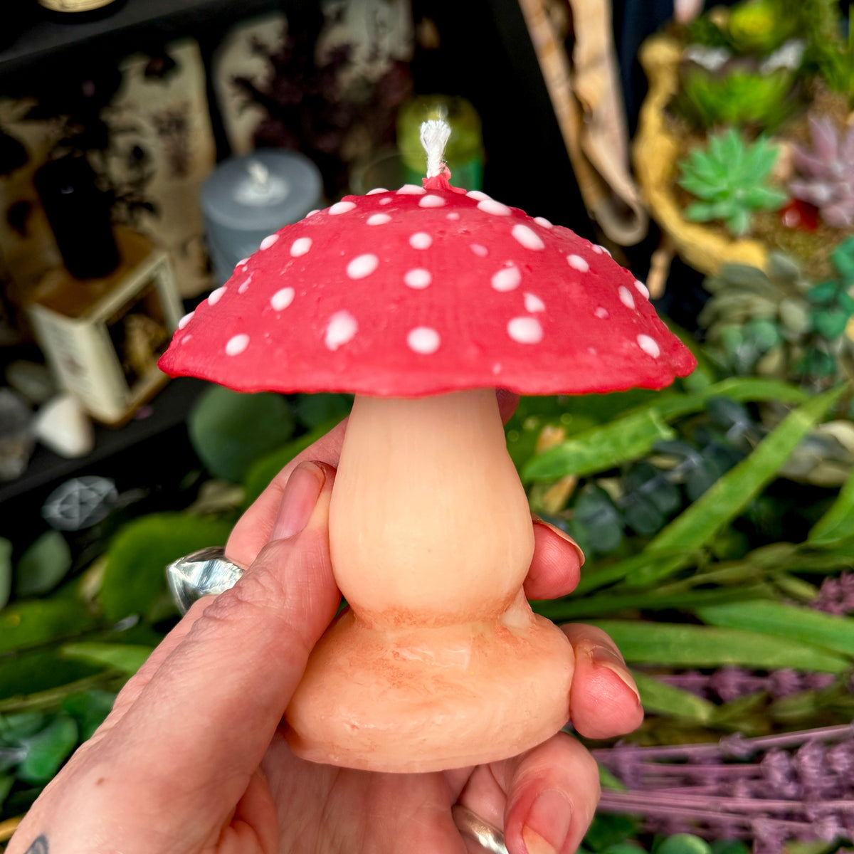 Mushroom Shaped Candle