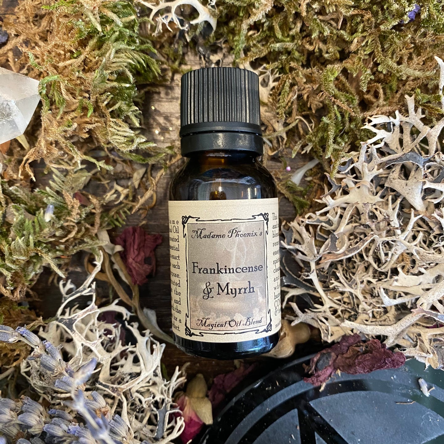 Compte-gouttes d’huile d’onction spirituelle d’encens et de myrrhe