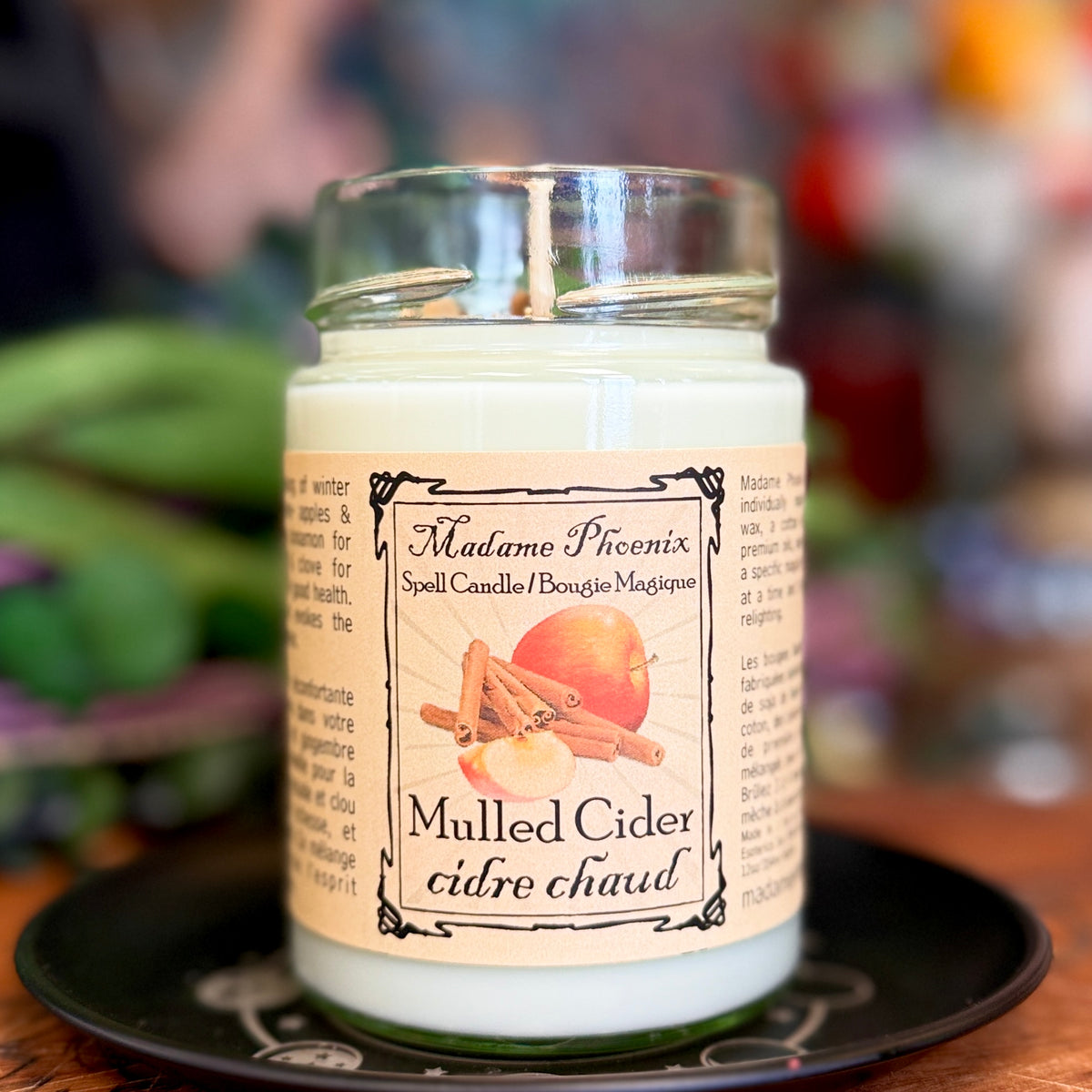Bougie de bénédiction maison épicée au cidre chaud