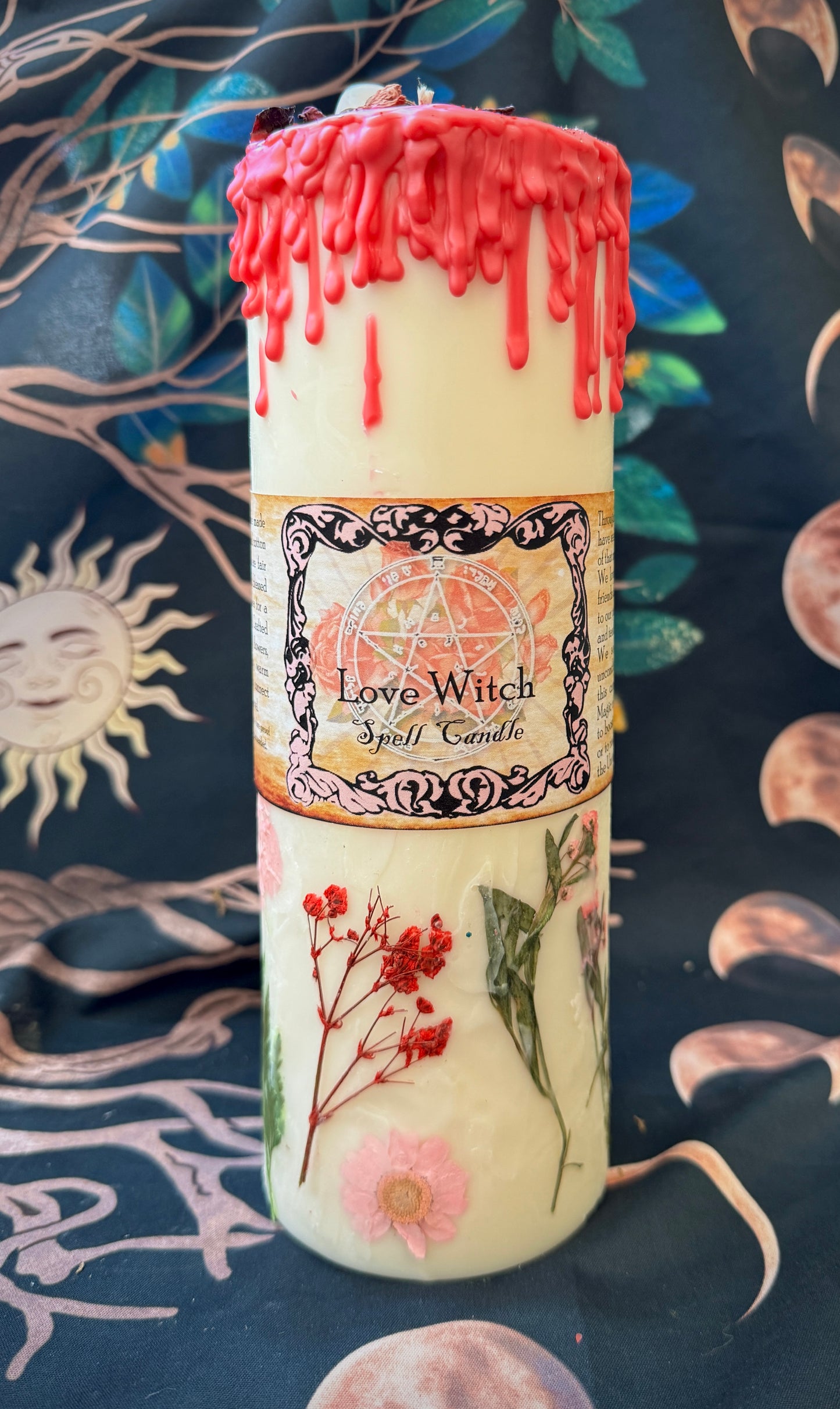Bougie pilier géante Love Witch