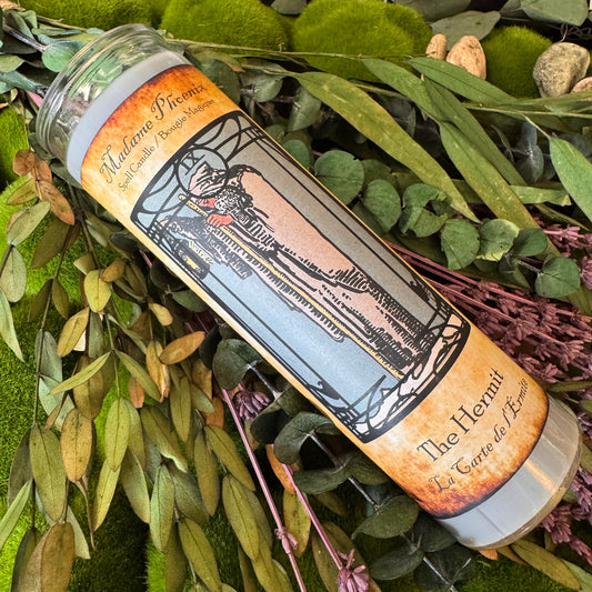 Hermit Card Tarot Spell Candle