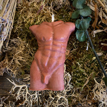 Load image into Gallery viewer, Figure Candle (Male Torso) Gods, Heros, Wild Men Candle
