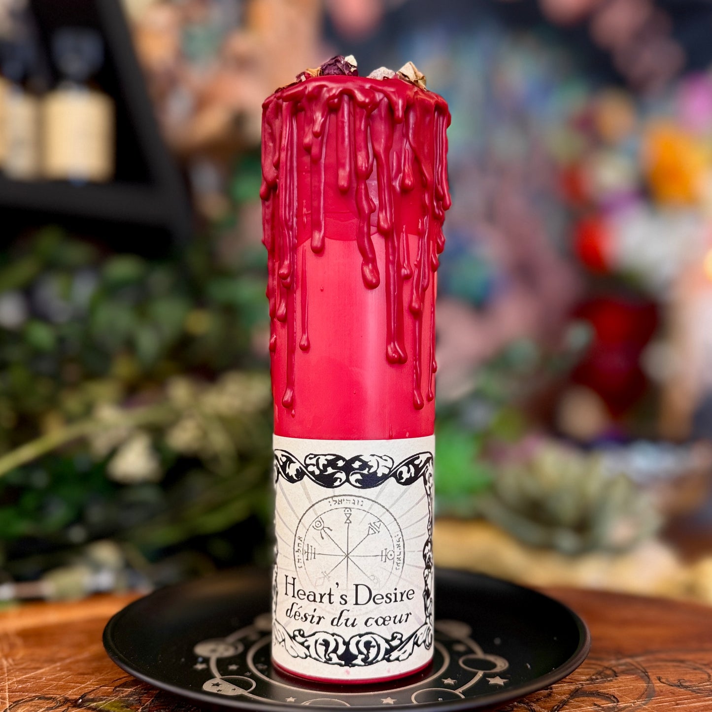 Heart's Desire Tall Pillar Candle