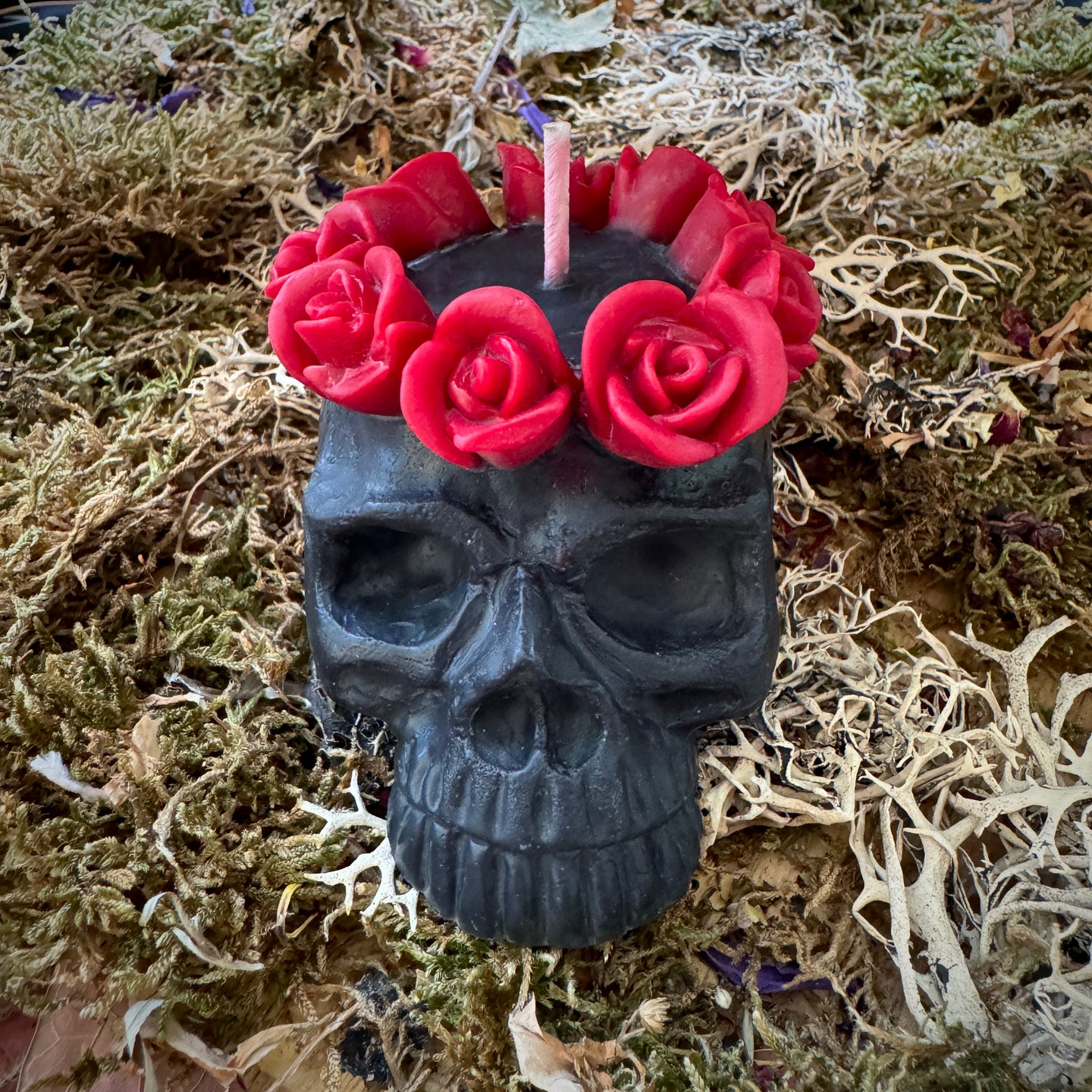 Queen of the Dead Skull Candle