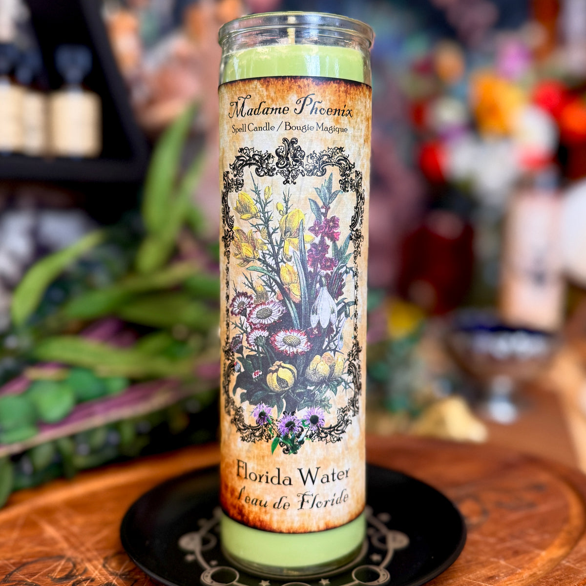 Florida Water Blessing Candle