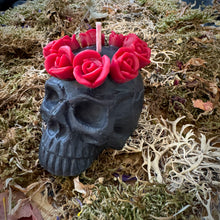 Load image into Gallery viewer, Queen of the Dead Skull Candle
