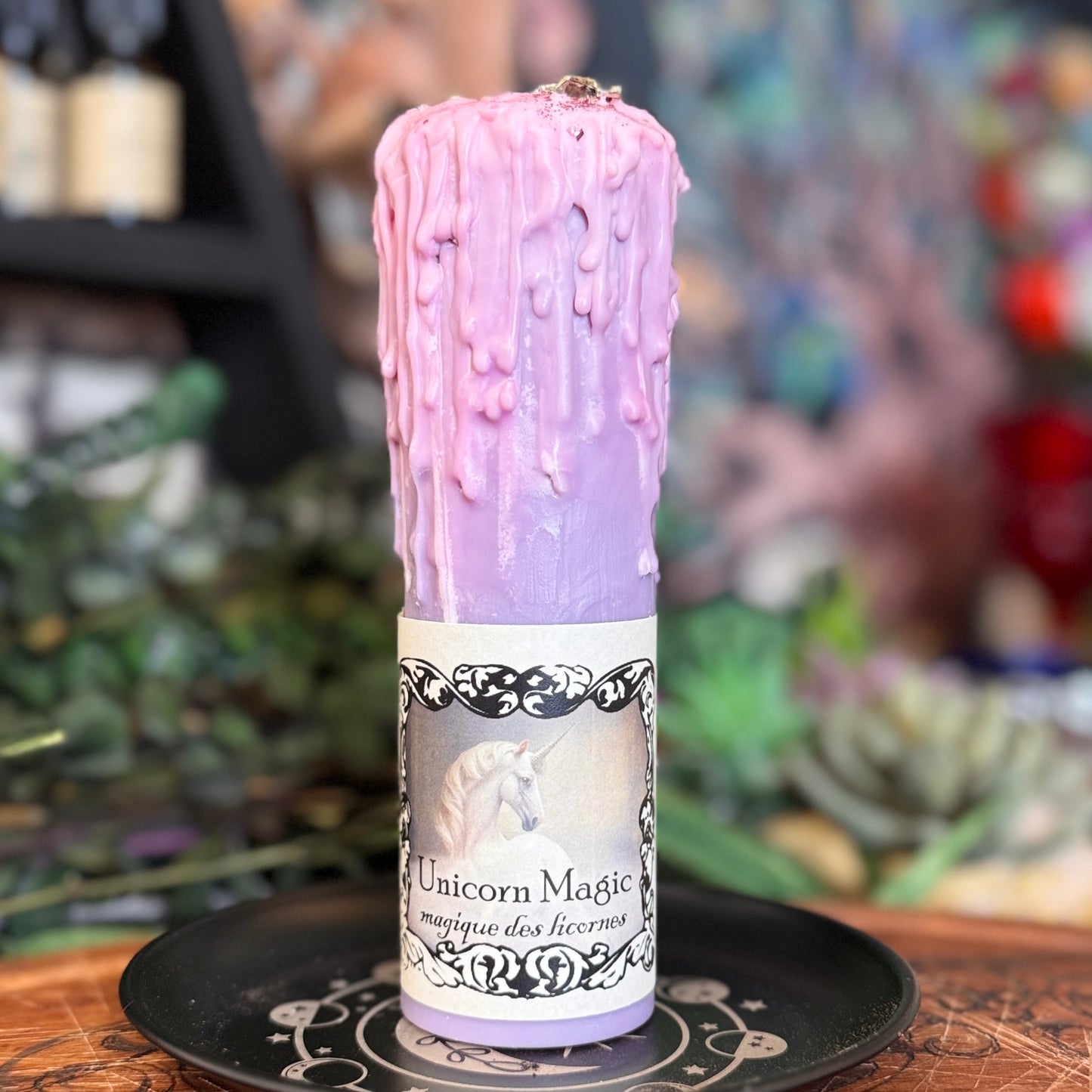 Unicorn Magic Tall Pillar Candle