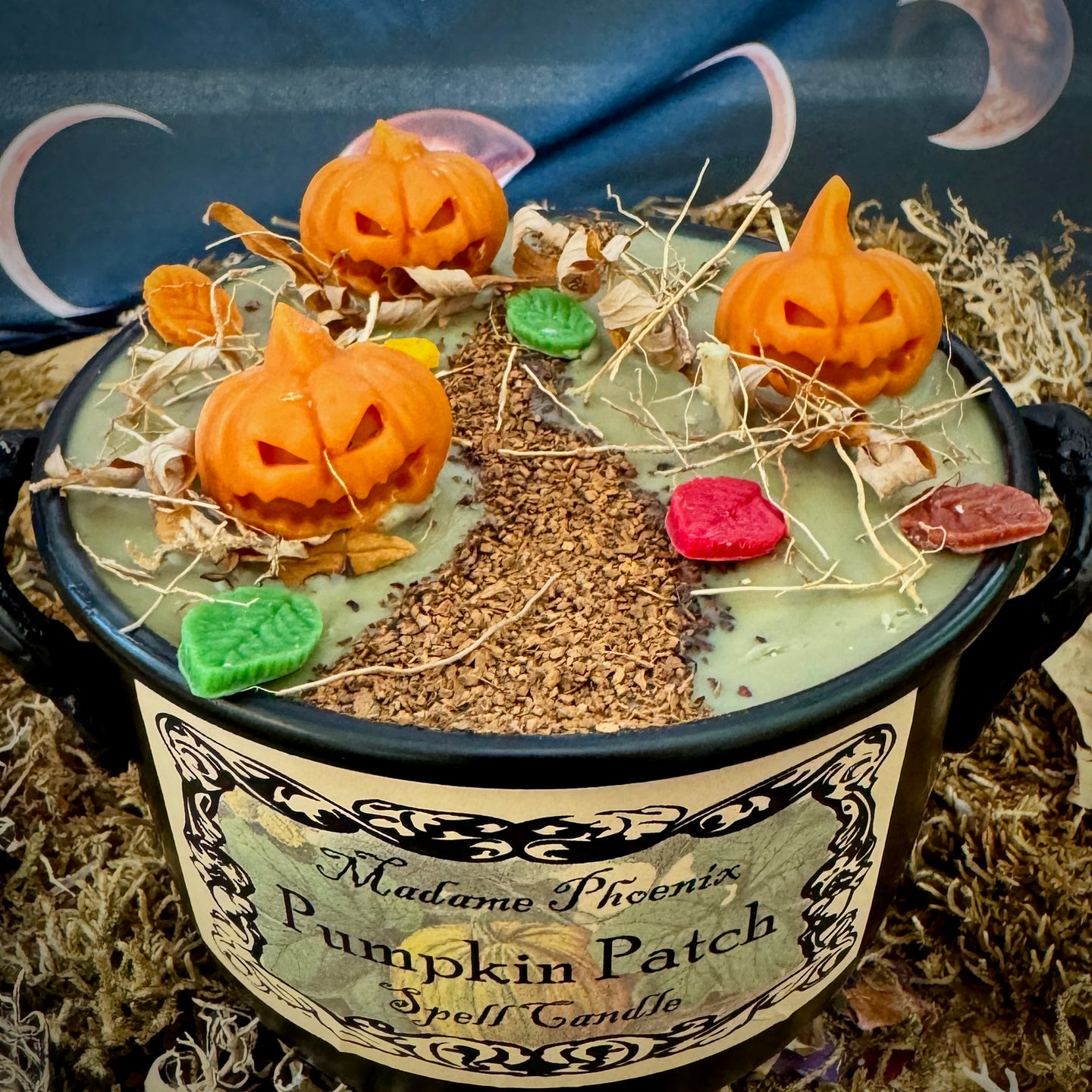 Pumpkin Patch Harvest Abundance Cauldron Candle