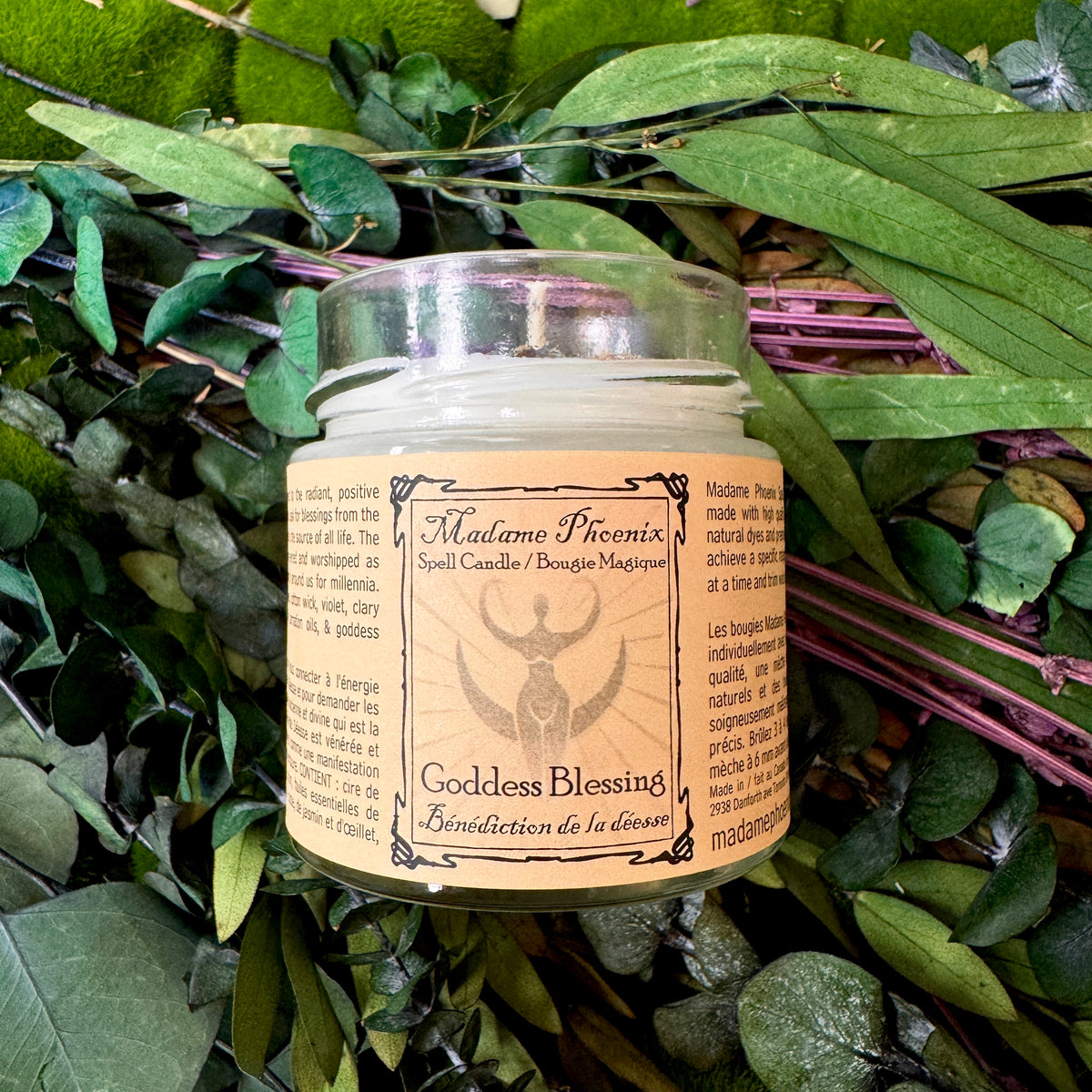 Goddess Blessing Spell Candle