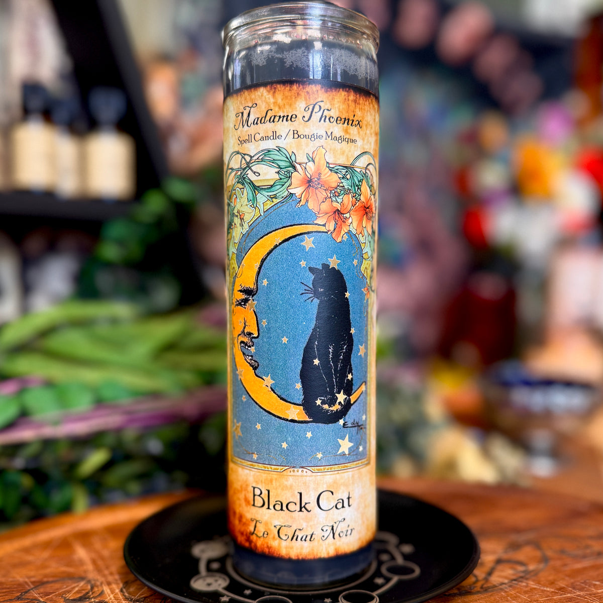 Black Cat Spell Candle
