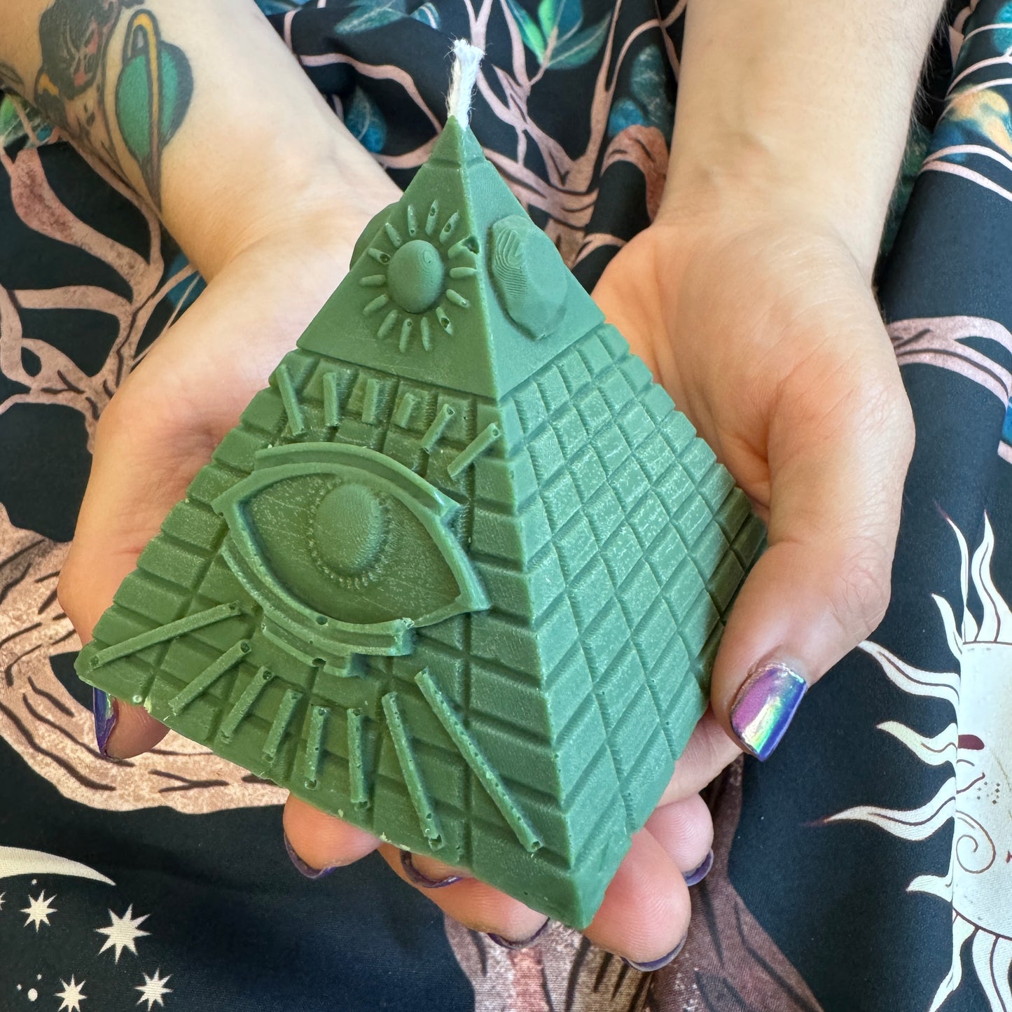 All Seeing Eye Pyramid Shaped Candle