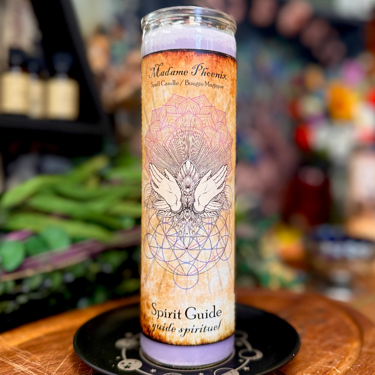 Bougie d’autel rituel des guides spirituels 