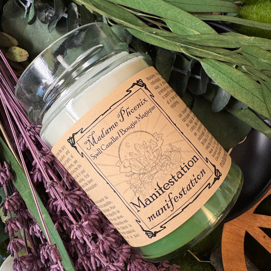 Bougie de sort rituel de manifestation