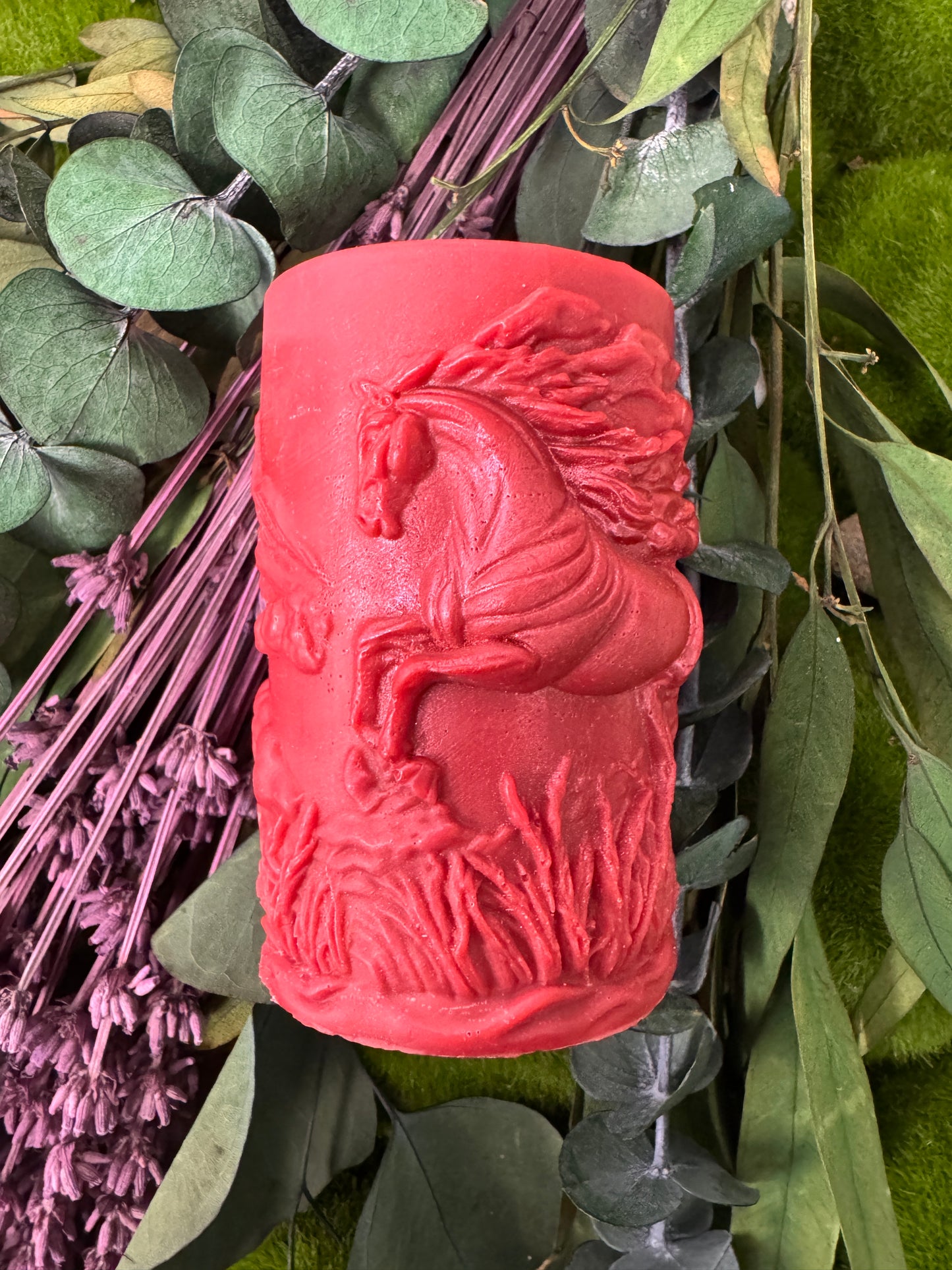 Horse Spirit Shaped Pillar Candle