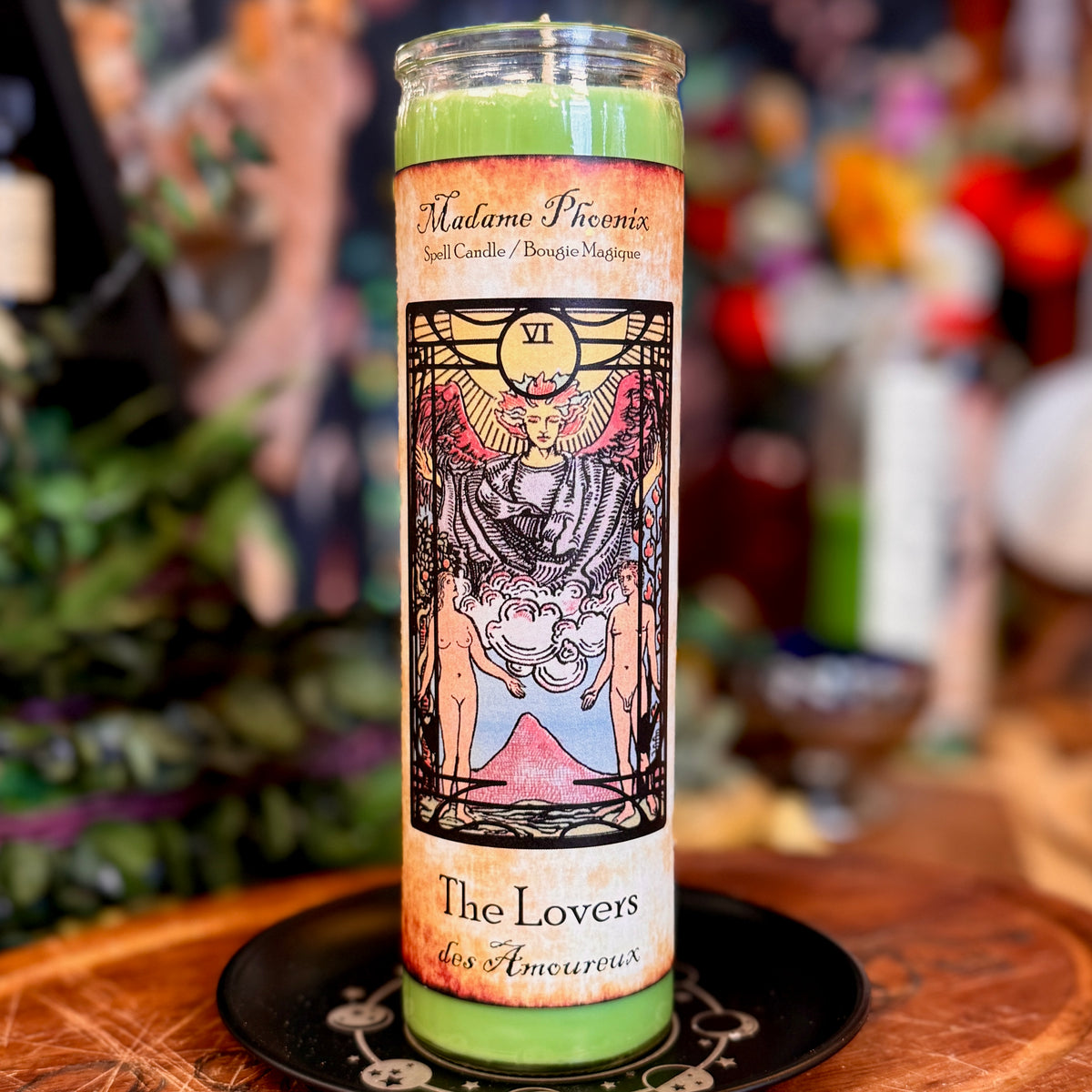 The Lovers Tarot Card Ritual Spell Candle