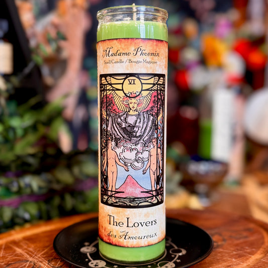 The Lovers Tarot Card Ritual Spell Candle