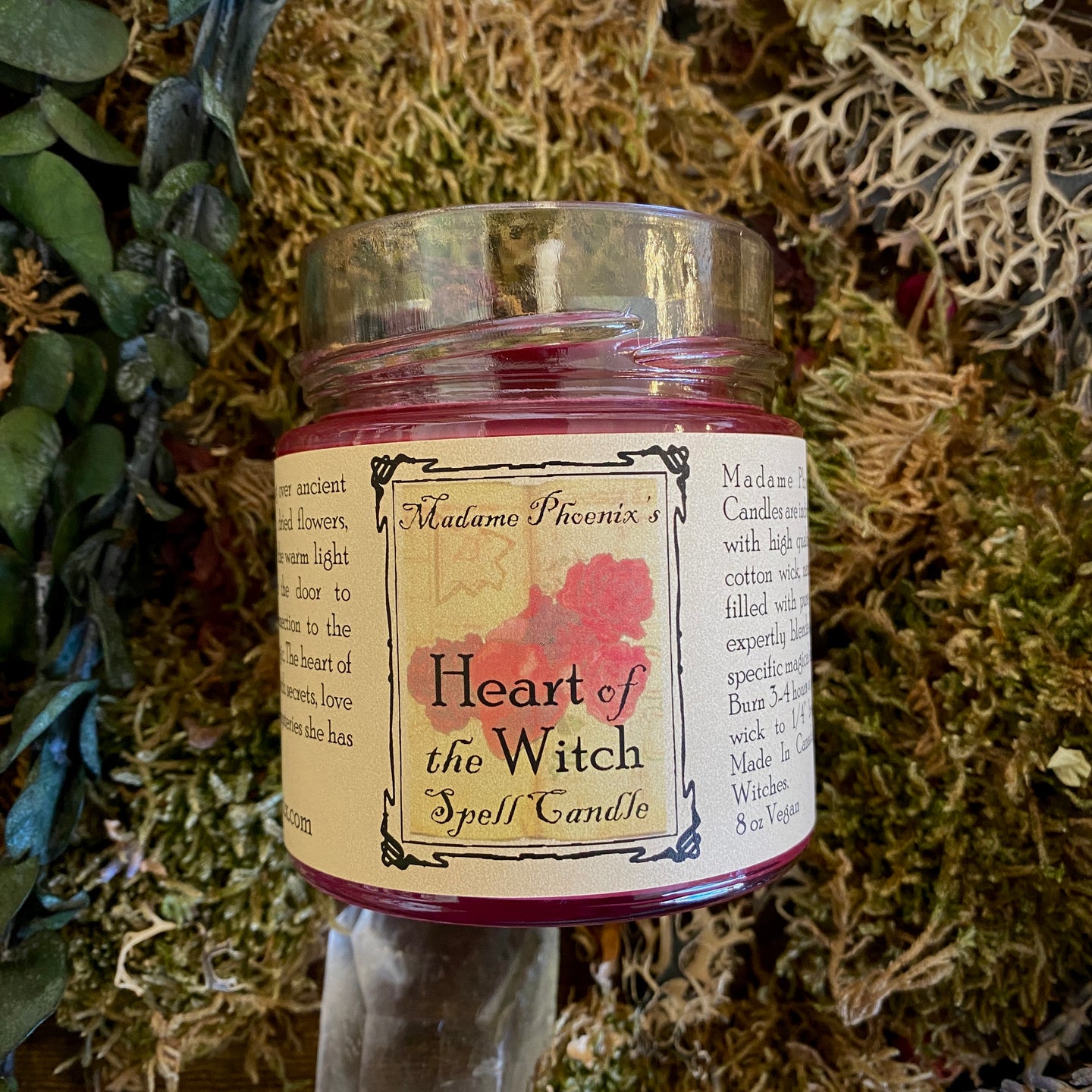 Heart of the Witch Ritual Spell Candle