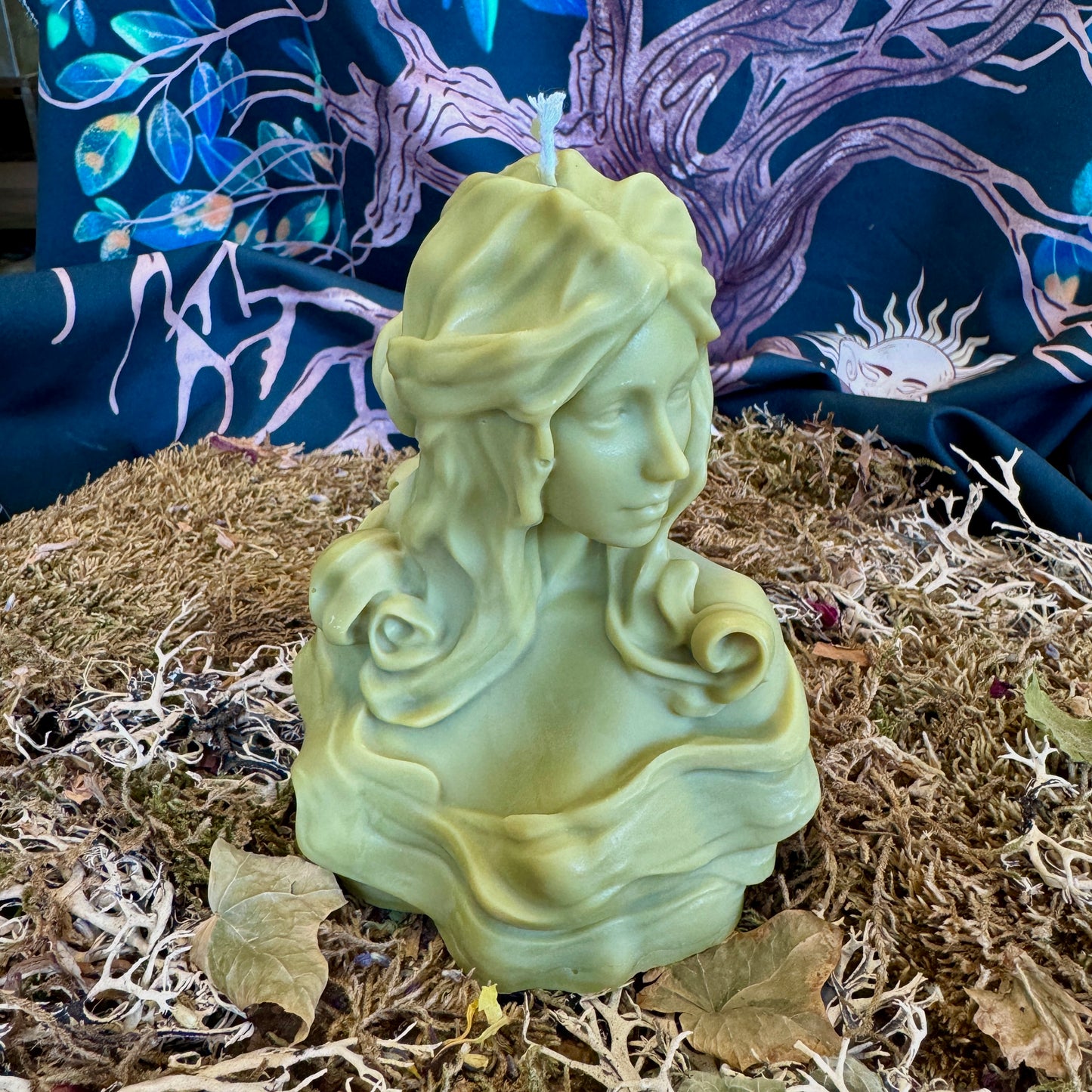 Demeter Goddess Sculpture Shaped Candle